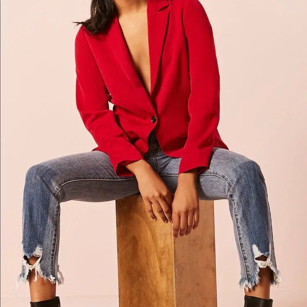 Red blazer